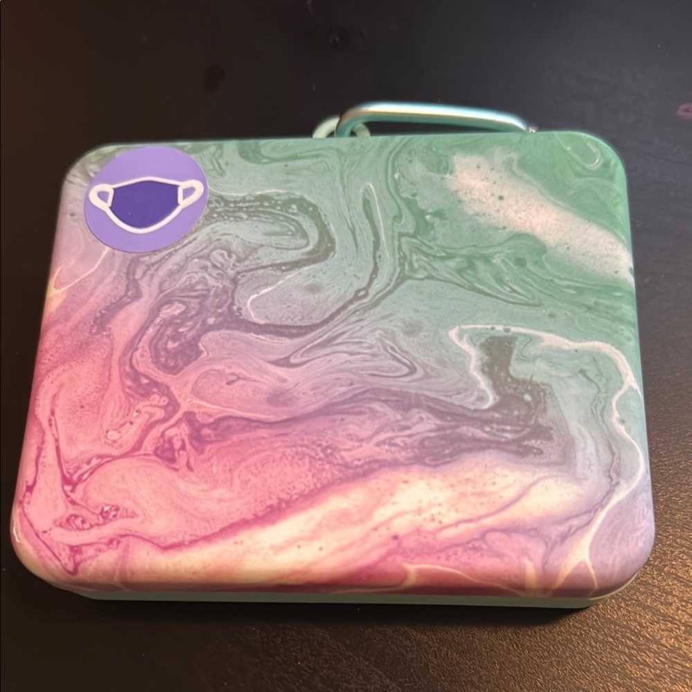 Pink & Blue Tie Dye Mask Case
